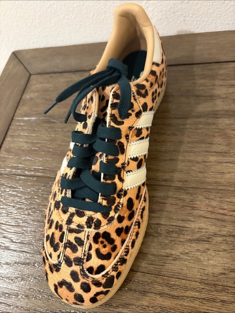 NIB [adidas] Samba OG Leopard Magic Beige Low-Top Sneakers Shoes Women's 10.5